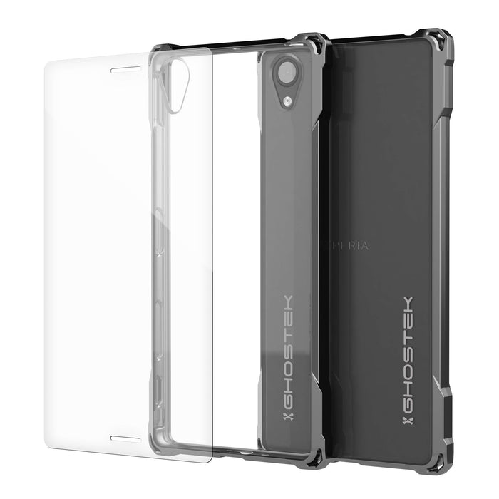 Xperia X Case, Ghostek® Covert Dark Gray Series | Clear TPU | Warranty | Screen Protector | Ultra Fit (Color in image: Dark Gray)