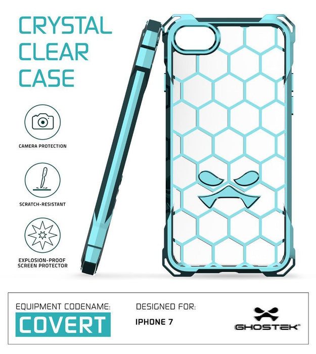 iPhone 8+ Plus Case, Ghostek® Covert Teal Premium Protective Armor | Lifetime Warranty Exchange (Color in image: gold)