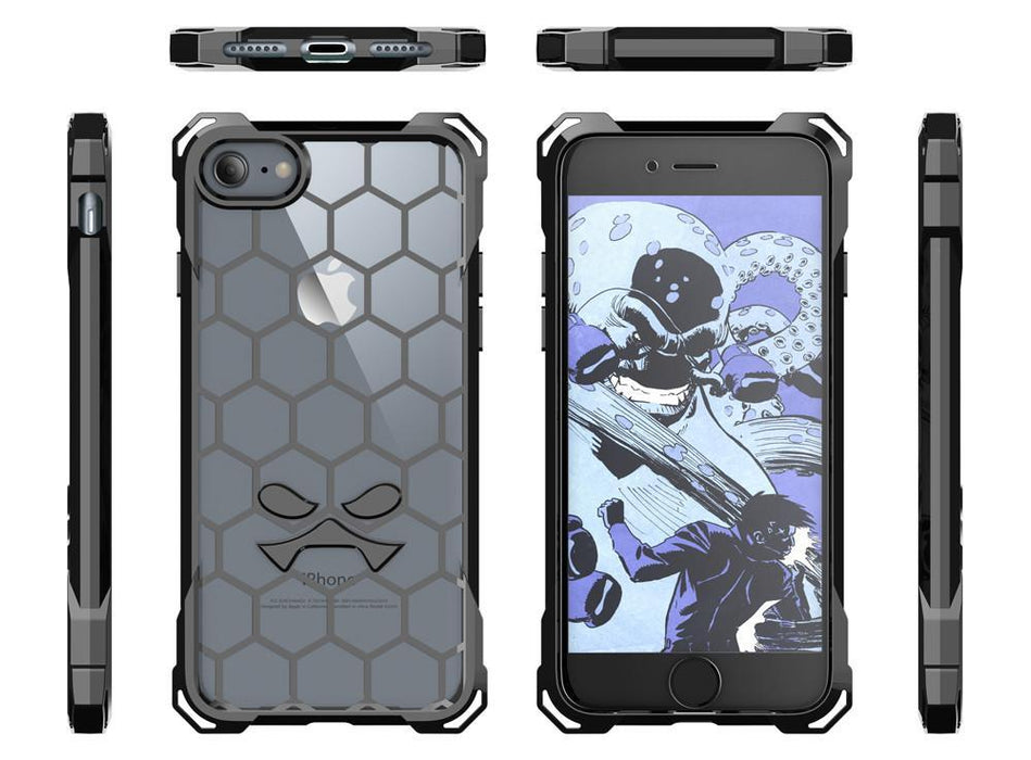 iPhone 8 Case, Ghostek® Covert Space Grey, Premium Impact Armor | Lifetime Warranty Exchange (Color in image: peach)