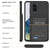 PunkJuice S20+ Plus Battery Case Patterned Black - Fast Charging Power Juice Bank with 6000mAh (Color in image: Patterned Blue)