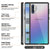 Galaxy Note 10+ Plus Punkcase Lucid-2.0 Series Slim Fit Armor Black Case Cover (Color in image: White)