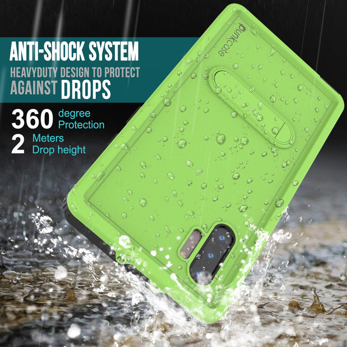 PunkCase Galaxy Note 10 Waterproof Case, [KickStud Series] Armor Cover [Light-Green] (Color in image: Teal)