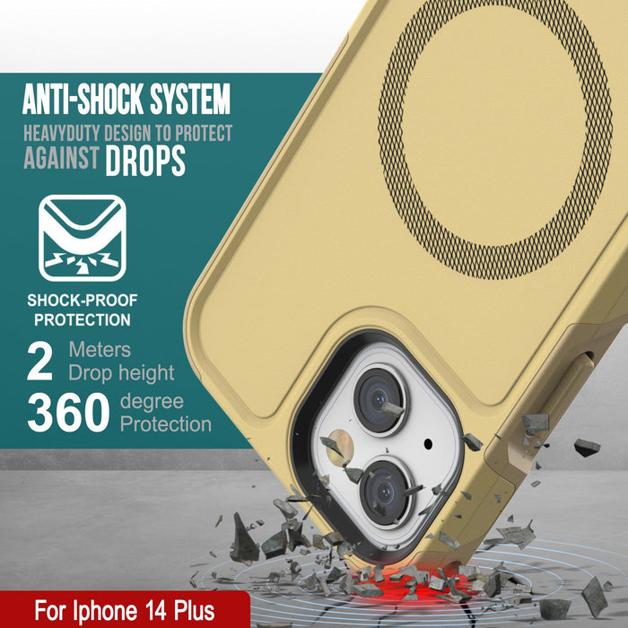 ANTE-SHOCK SYSTEM DESIGN TO PROTECT DROPS SHOCK-PROOF PROTECTION For Iphone 14 Plus a (Color in image: Teal)