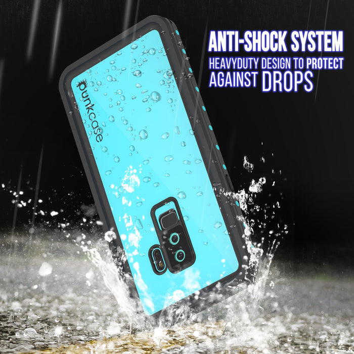 Galaxy S9 Plus Waterproof Case PunkCase StudStar Teal Thin 6.6ft Underwater IP68 Shock/Snow Proof (Color in image: red)