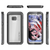 Galaxy S8 Waterproof Case, Ghostek Atomic 3 Series| Underwater | Shockproof | Dirt-proof | Snow-proof | Aluminum Frame | Ultra Fit | (Black) (Color in image: Silver)