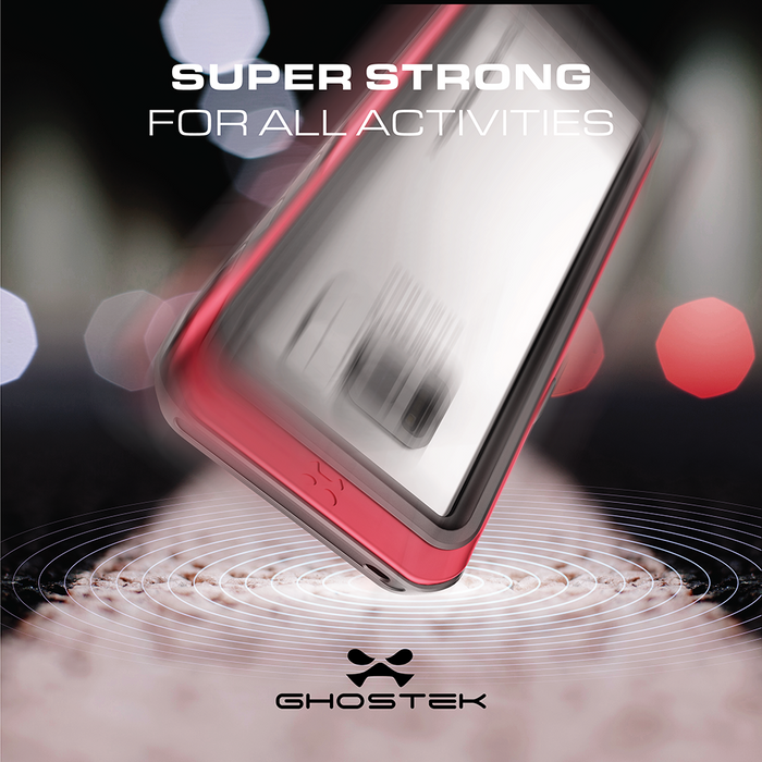 Galaxy S8 Waterproof Case, Ghostek Atomic 3 Series| Underwater | Shockproof | Dirt-proof | Snow-proof | Aluminum Frame | Ultra Fit | Swimming | (Red) 