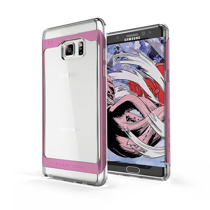 Galaxy Note 7 Case, Ghostek Pink 2.0 Pink Series w/ ExplosionProof Screen Protector | Aluminum Frame (Color in image: Pink)