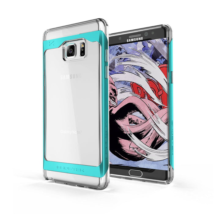 Galaxy Note 7 Case, Ghostek® 2.0 Teal Series w/ Explosion-Proof Screen Protector | Aluminum Frame (Color in image: Teal)