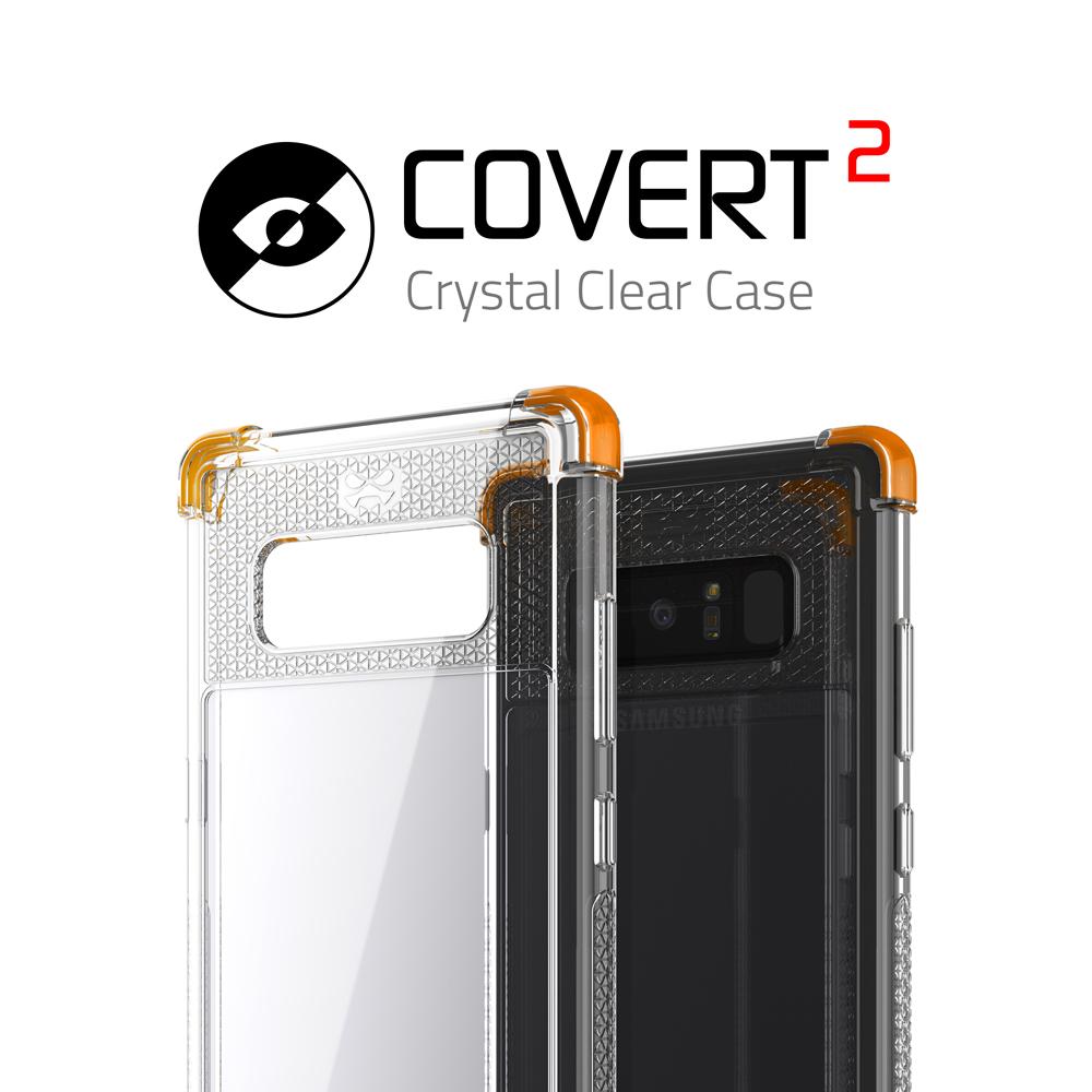 Galaxy Note 8 Case, Ghostek Covert 2 Series for Galaxy Note 8 Protective Case  [ORANGE] (Color in image: Red)