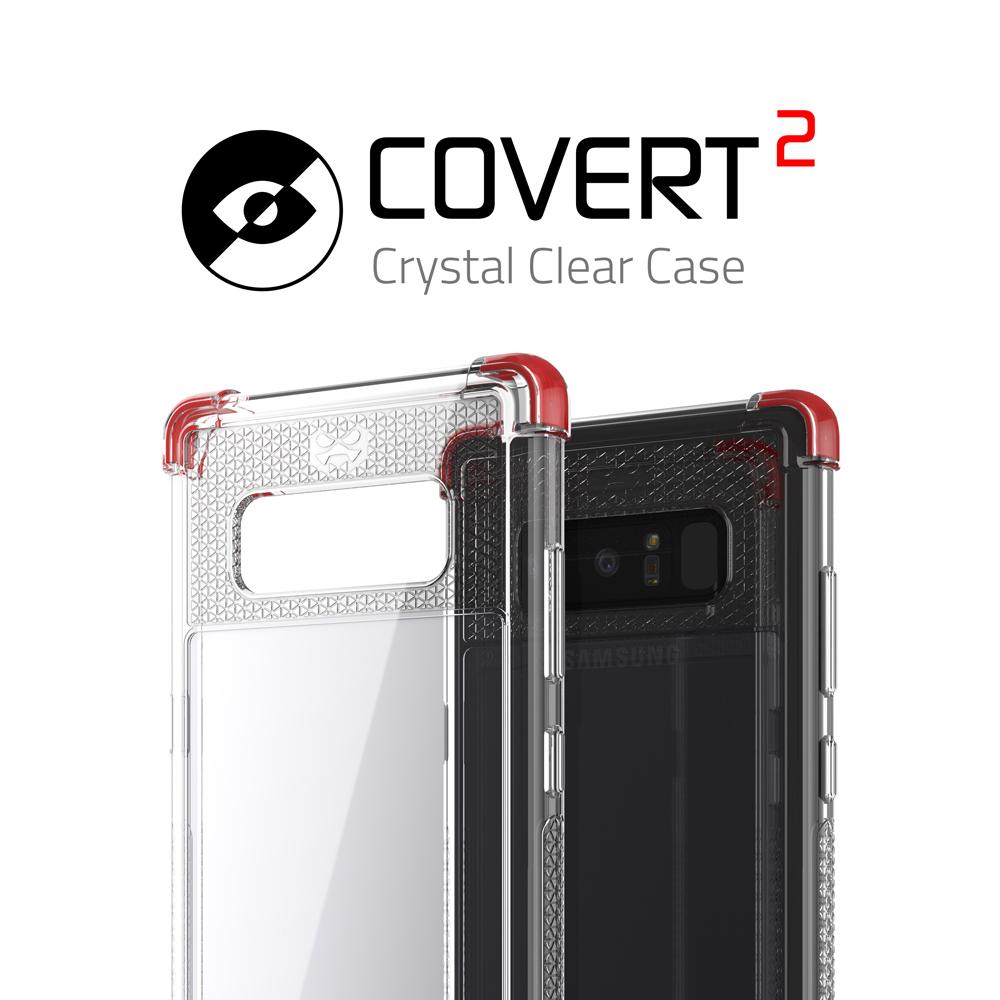 Galaxy Note 8 Case, Ghostek Covert 2 Series for Galaxy Note 8 Protective Case  [RED] (Color in image: Teal)