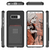 Galaxy Note 8 Case, Ghostek Exec 2 Slim Hybrid Impact Wallet Case for Samsung Galaxy Note 8 Armor | Black (Color in image: Brown)