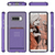 Galaxy Note 8 Case, Ghostek Exec 2 Slim Hybrid Impact Wallet Case for Samsung Galaxy Note 8 Armor | Purple (Color in image: Black)