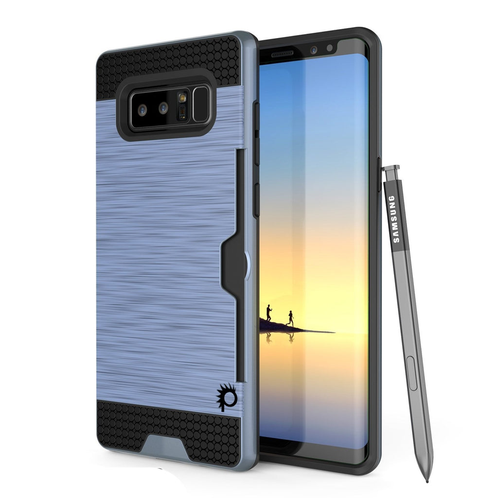 Galaxy Note 8 Case, PUNKcase [SLOT Series] Slim Fit  Samsung Note 8 [Navy] (Color in image: Navy)