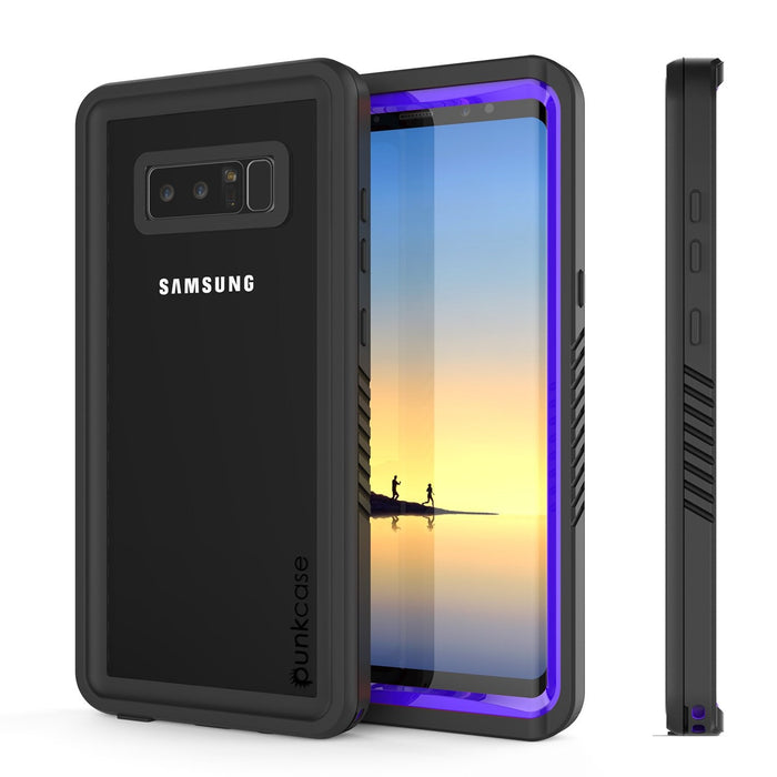 Galaxy Note 8 Case, Punkcase [Extreme Series] [Slim Fit] [IP68 Certified] [Shockproof] Armor Cover W/ Built In Screen Protector [Purple] (Color in image: Purple)