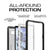 Galaxy Note 8 Case, Ghostek Nautical Slim Shockproof Waterproof Armor Cover | White 