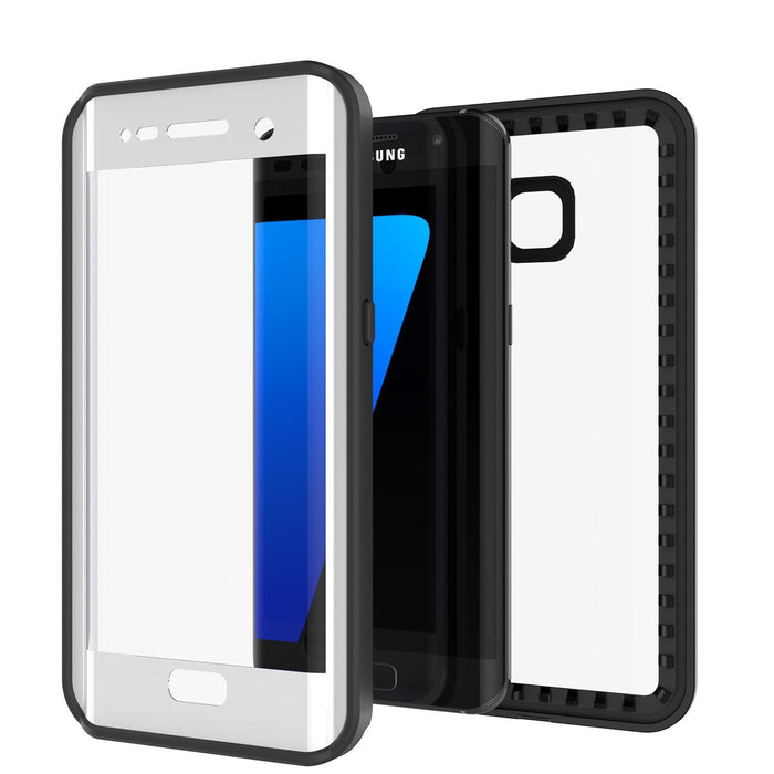 Galaxy S7 Edge Waterproof Case, Punkcase [Extreme Series] [Slim Fit] [IP68 Certified] [Shockproof] [Snowproof] [Dirproof] Armor Cover [White] (Color in image: Black)