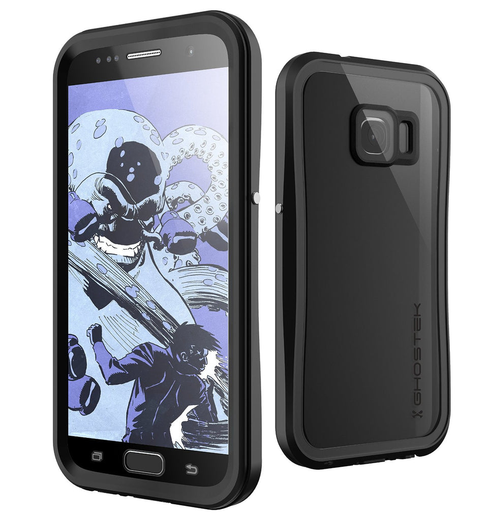 Galaxy S7 Waterproof Case, Ghostek® Atomic 2.0 Black Water/Shock/Dirt/Snow Proof | Lifetime Warranty (Color in image: Black)