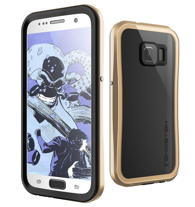 Galaxy S7 Waterproof Case, Ghostek Atomic 2.0 Gold  Water/Shock/Dirt/Snow Proof | Lifetime Warranty (Color in image: Gold)
