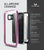 Galaxy S7 Waterproof Case, Ghostek® Atomic 2.0 Pink Water/Shock/Dirt/Snow Proof | Lifetime Warranty (Color in image: Black)