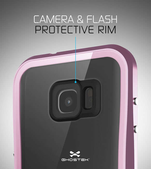 Galaxy S7 Waterproof Case, Ghostek® Atomic 2.0 Pink Water/Shock/Dirt/Snow Proof | Lifetime Warranty (Color in image: Gold)