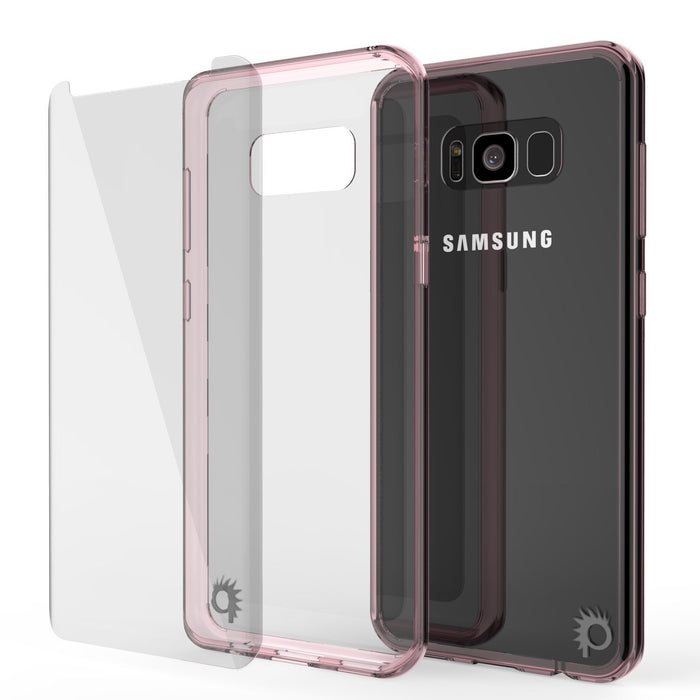 S8 Case Punkcase® LUCID 2.0 Crystal Pink Series w/ PUNK SHIELD Screen Protector | Ultra Fit (Color in image: purple)