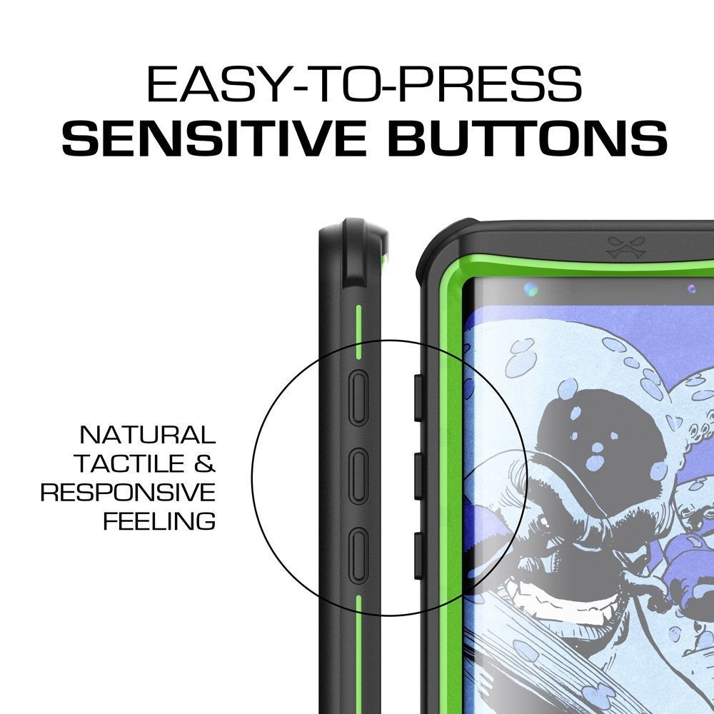 Galaxy S8 Plus Waterproof Case, Ghostek Nautical Series (Green) | Slim Underwater Full Body Protection 