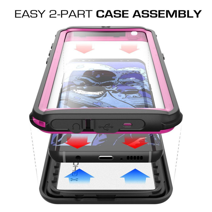Galaxy S8 Plus Waterproof Case, Ghostek Nautical Series (Pink) | Slim Underwater Full Body Protection (Color in image: Green)
