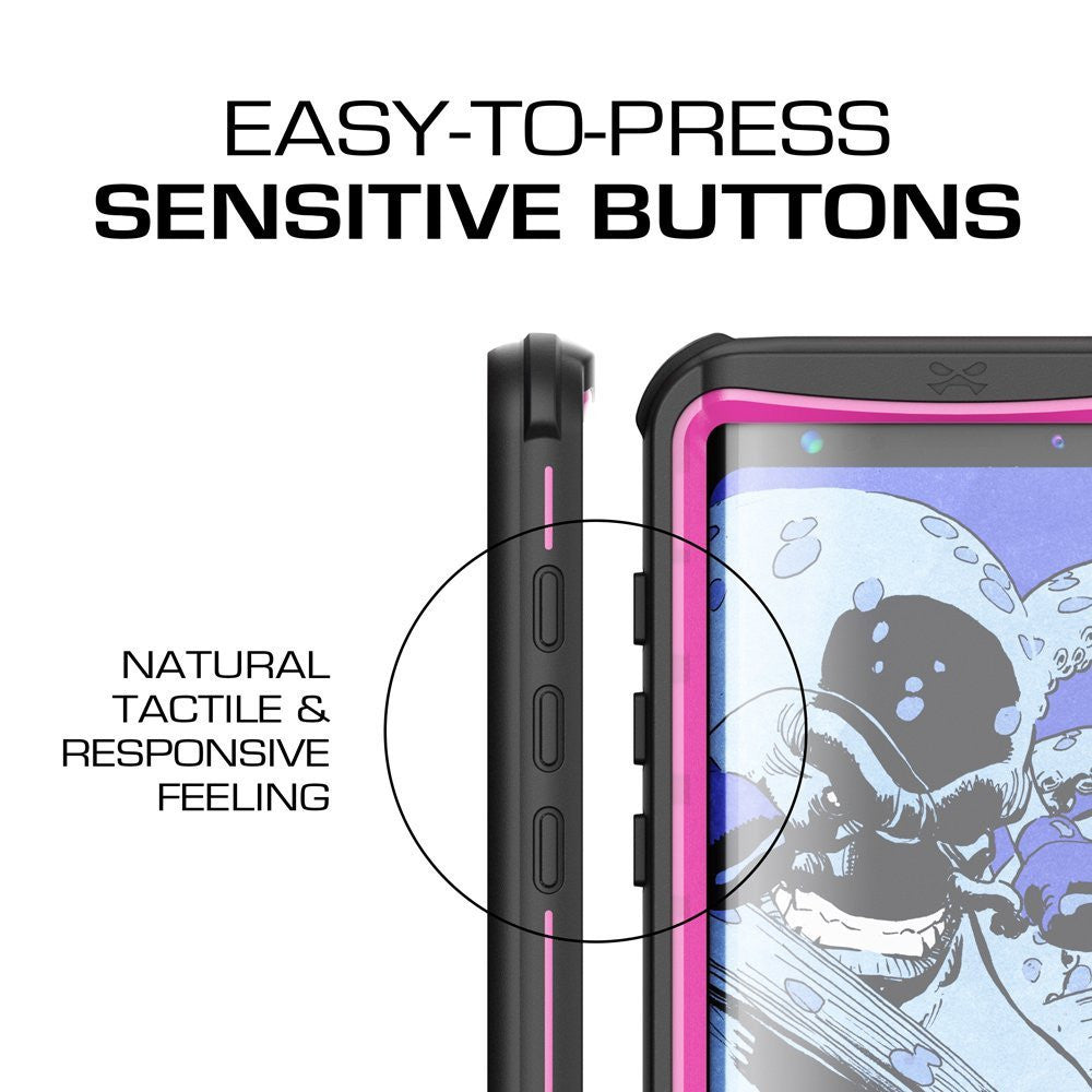 Galaxy S8 Plus Waterproof Case, Ghostek Nautical Series (Pink) | Slim Underwater Full Body Protection 