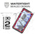 Galaxy S8 Plus Waterproof Case, Ghostek Nautical Series (Red) | Slim Underwater Full Body Protection (Color in image: Black)