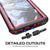Galaxy S8 Plus Waterproof Case, Ghostek Nautical Series (Red) | Slim Underwater Full Body Protection (Color in image: White)