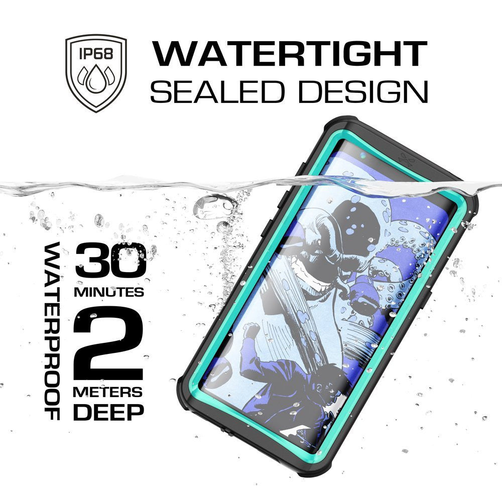 Galaxy S8 Plus Waterproof Case, Ghostek Nautical Series (Teal) | Slim Underwater Full Body Protection 