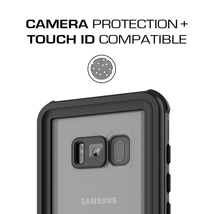 Galaxy S8 Waterproof Case, Ghostek Nautical Series (Black) | Slim Underwater Full Body Protection (Color in image: Pink)