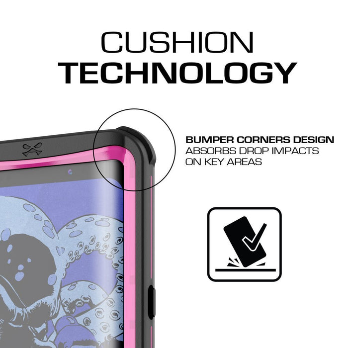 Galaxy S8 Waterproof Case, Ghostek Nautical Series (Pink) | Slim Underwater Full Body Protection (Color in image: White)