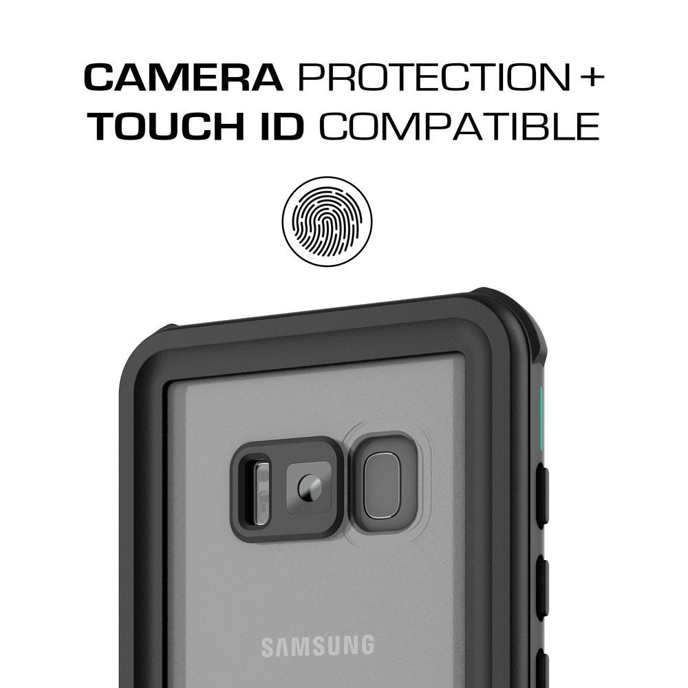 Galaxy S8 Waterproof Case, Ghostek Nautical Series (Teal) | Slim Underwater Full Body Protection (Color in image: White)