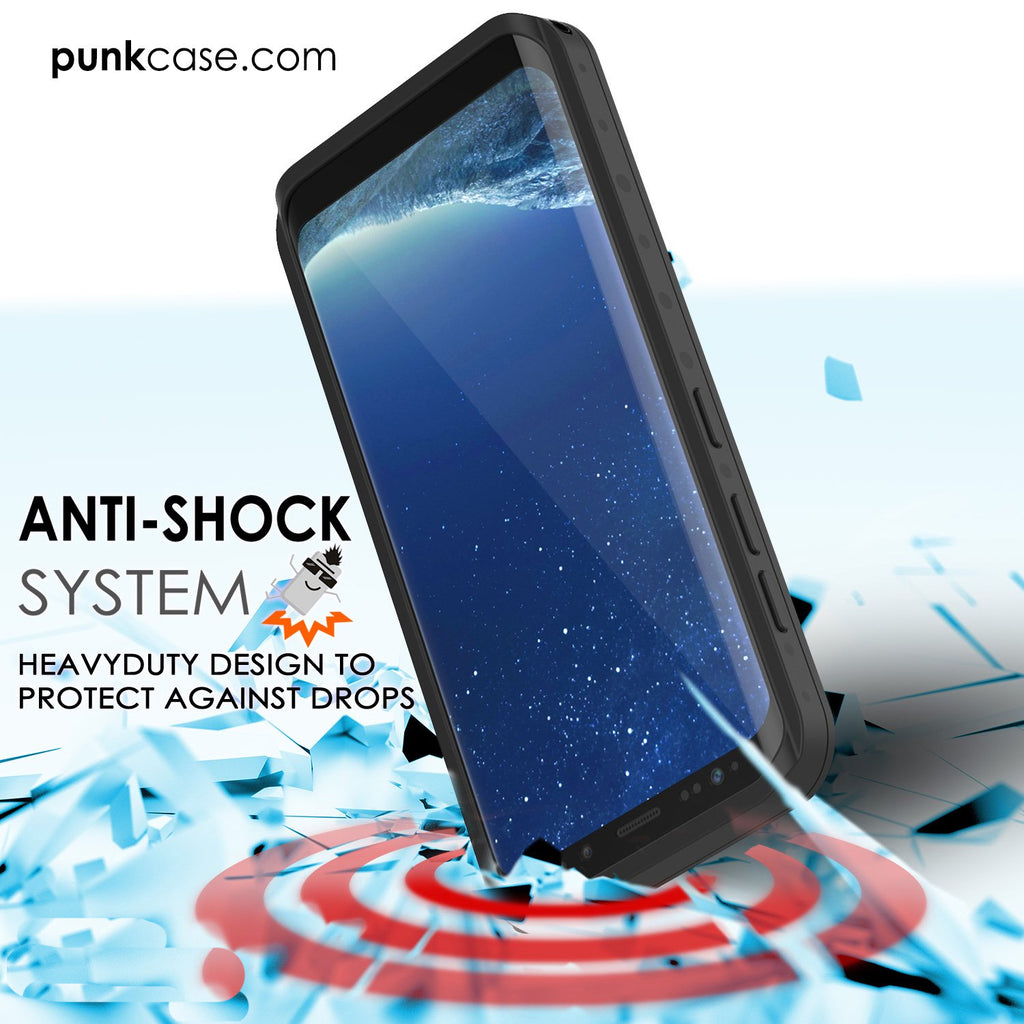 Punkcase ANTI-SHOCK SYSTEM y* HEAVYDUTY DESIGN om PROTECT AGAINST DROPS Wie i  (Color in image: teal)