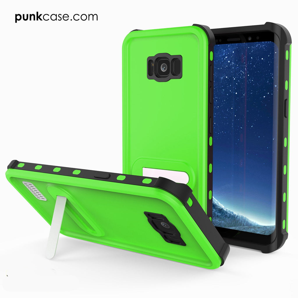 Protector [PURPLE]Galaxy S8 Waterproof Case, Punkcase [KickStud Series] [Slim Fit] [IP68 Certified] [Shockproof] [Snowproof] Armor Cover [Green] (Color in image: Teal)