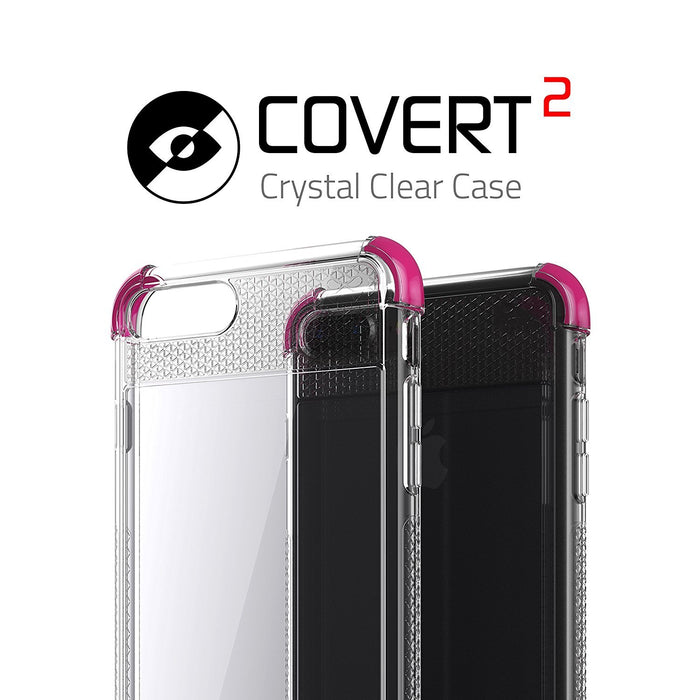 iPhone 7+ Plus Case, Ghostek Covert 2 Series for iPhone 7+ Plus Protective Case [ Pink] (Color in image: Teal)