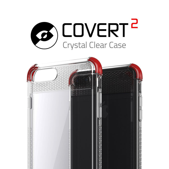 iPhone 8+ Plus Case, Ghostek Covert 2 Series for iPhone 8+ Plus Protective Case [ Red] (Color in image: Teal)