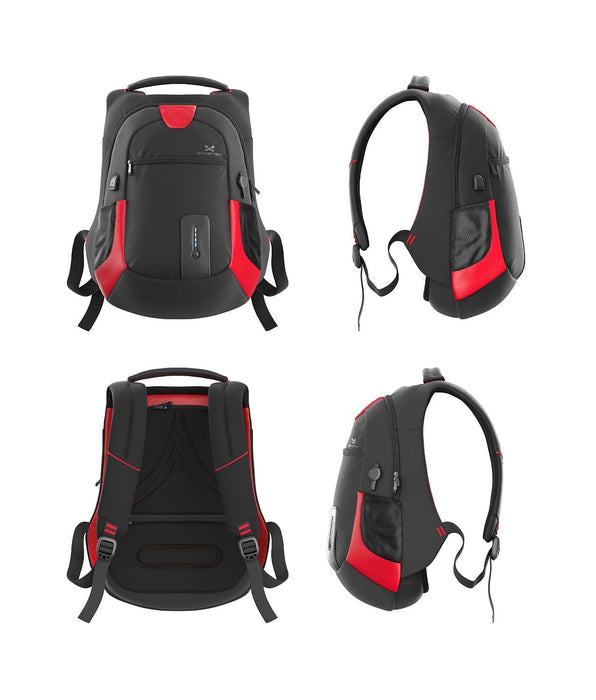 Ghostek NRGbag Red Series Computer Laptop Messenger Backpack Book Bag + Battery Power Bank | Water Resistant | 7000mAh (Color in image: Teal)