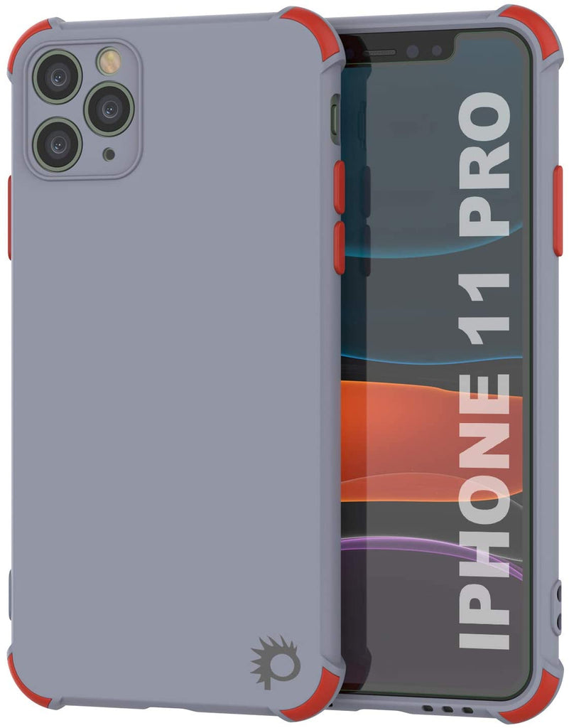 Punkcase Protective & Lightweight TPU Case [Sunshine Series] for iPhone 11 Pro [Grey] (Color in image: Grey)