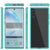 Galaxy Note 20 Punkcase Lucid-2.0 Series Slim Fit Armor Teal Case Cover (Color in image: Black)