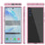 Galaxy Note 10 Punkcase Lucid-2.0 Series Slim Fit Armor Crystal Pink Case Cover (Color in image: Black)
