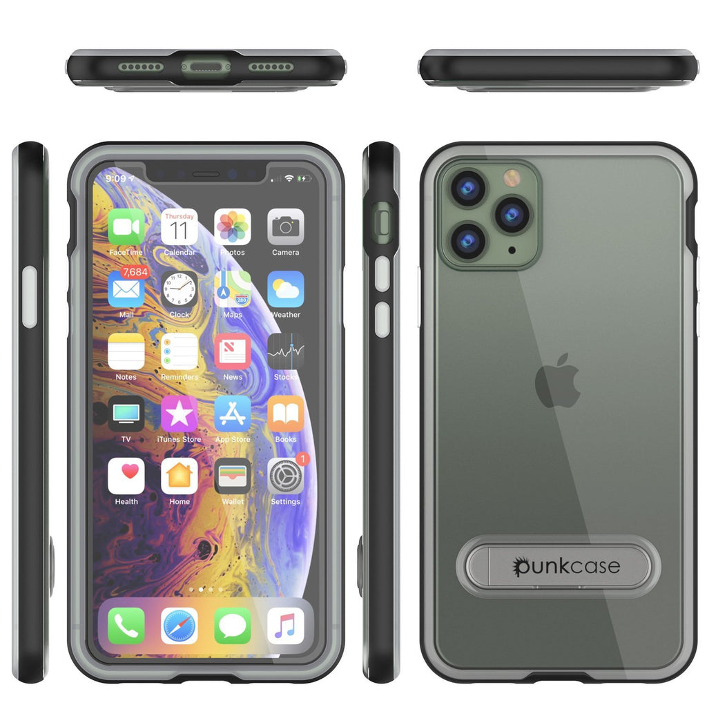 iPhone 12 Pro Max Case, PUNKcase [LUCID 3.0 Series] [Slim Fit] Protective Cover w/ Integrated Screen Protector [Black] (Color in image: Grey)