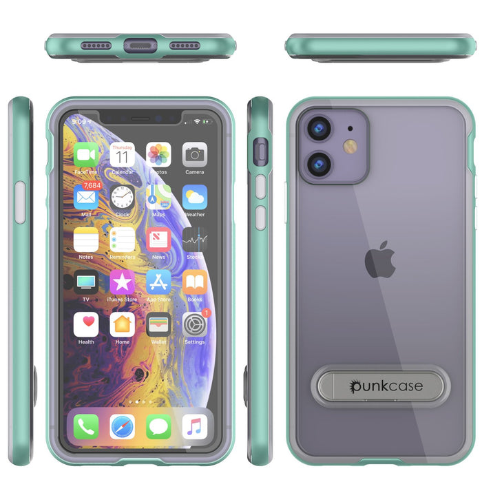 iPhone 12 Case, PUNKcase [LUCID 3.0 Series] [Slim Fit] Protective Cover w/ Integrated Screen Protector [Teal] (Color in image: Gold)