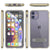 iPhone 12 Mini Case, PUNKcase [LUCID 3.0 Series] [Slim Fit] Protective Cover w/ Integrated Screen Protector [Gold] (Color in image: Grey)