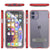 iPhone 11 Case, PUNKcase [LUCID 3.0 Series] [Slim Fit] Armor Cover w/ Integrated Screen Protector [Red] (Color in image: Black)
