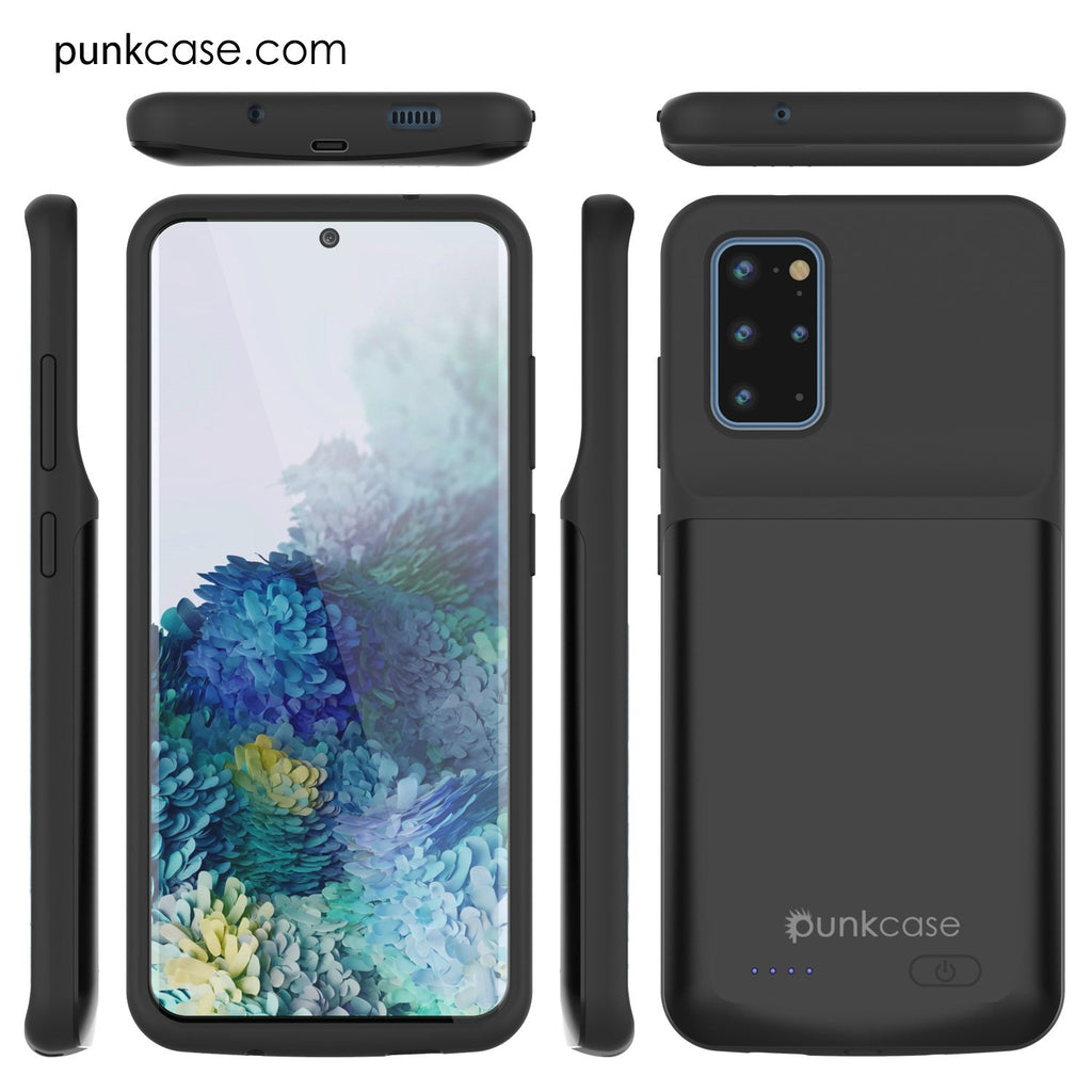 PunkJuice S20+ Plus Battery Case All Black - Fast Charging Power Juice Bank with 6000mAh (Color in image: All Black)