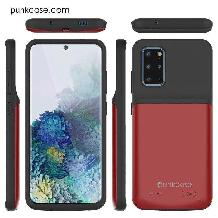 PunkJuice S20+ Plus Battery Case Red - Fast Charging Power Juice Bank with 6000mAh (Color in image: Red)