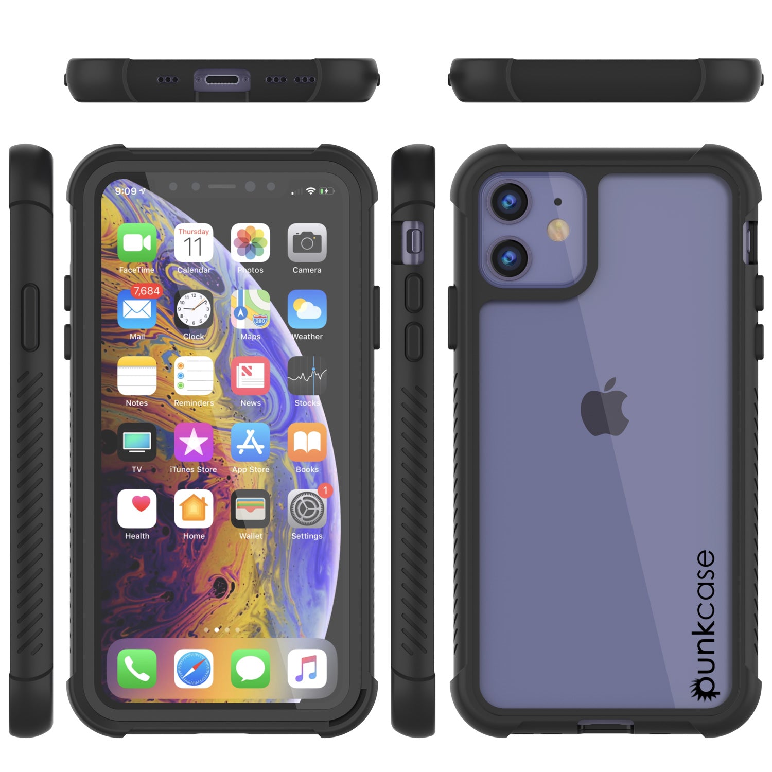 PunkCase iPhone XR Case, [Spartan Series] Clear Rugged Heavy Duty Cove –  punkcase