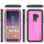 Galaxy S9 Plus Waterproof Case PunkCase StudStar Pink Thin 6.6ft Underwater IP68 Shock/Snow Proof (Color in image: white)
